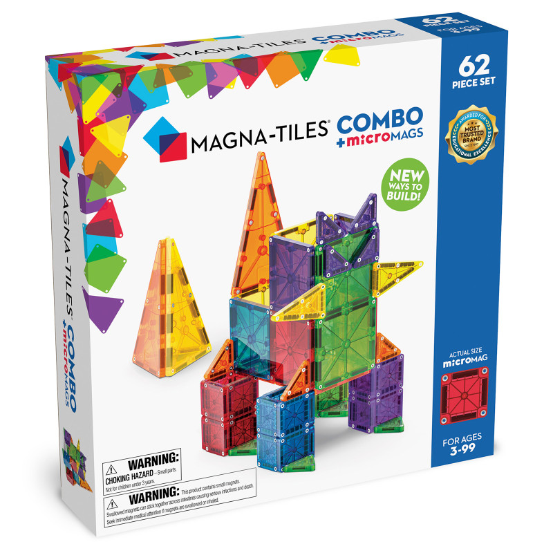 Magnetická stavebnice MAGNA-TILES® Combo 62 ks