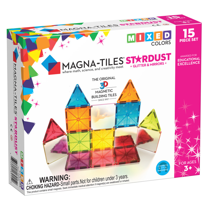 Magnetická stavebnice MAGNA-TILES® Stardust 15 ks