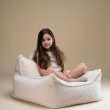 Dětské křeslo sedací pytel Wigiwama® - Cream White Beanbag Chair