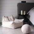 Dětské křeslo sedací pytel Wigiwama® - Cream White Beanbag Chair