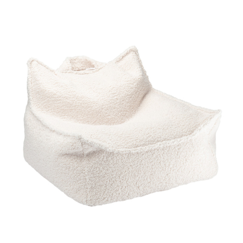 Dětské křeslo sedací pytel Wigiwama® - Cream White Beanbag Chair