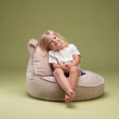 Dětské křeslo sedací pytel Wigiwama® - Dusty Beige Bear Beanbag