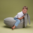 Dětské křeslo sedací pytel Wigiwama® - Misty Green Bunny Beanbag