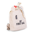 Childhome dětský batoh My First Bag teddy off white