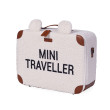 Childhome dětský cestovní kufřík Mini Traveller teddy off white