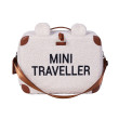 Childhome dětský cestovní kufřík Mini Traveller teddy off white