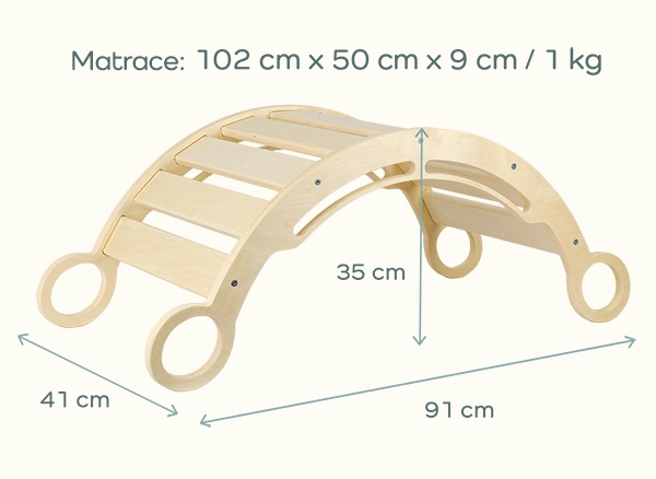 Montessori houpačka rozměry
