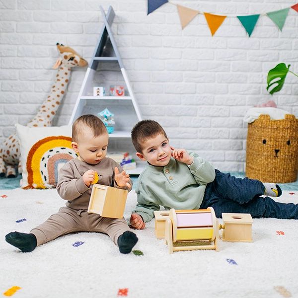 Montessori krabička s kuličkou - Joybex