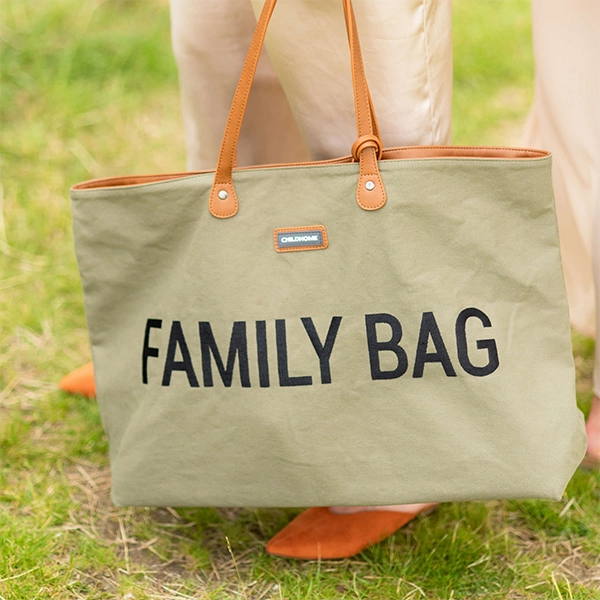 Childhome přebalovací taška Family Bag canvas khaki