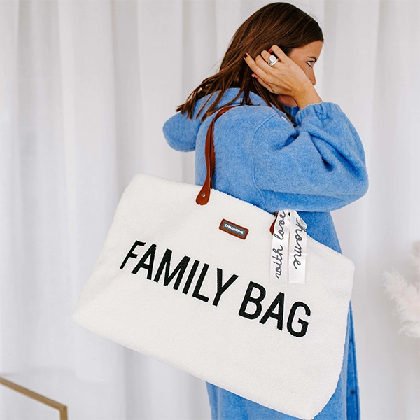 Childhome přebalovací taška Family Bag teddy off white