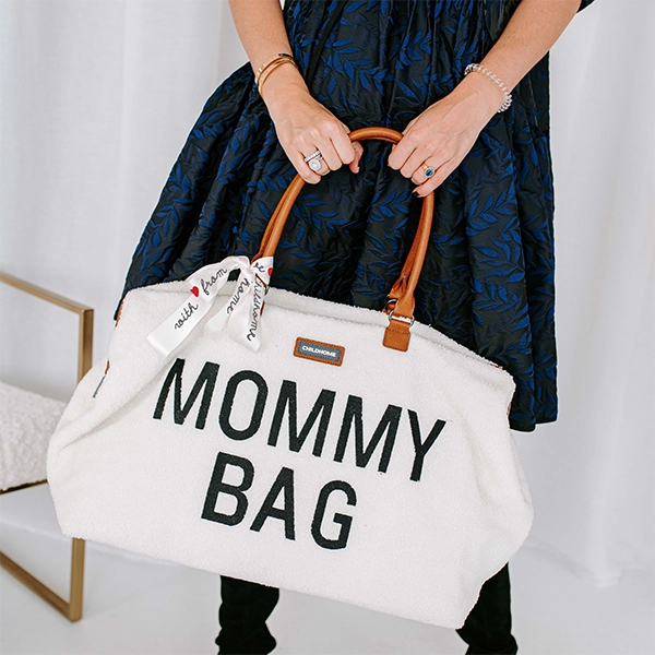 Childhome přebalovací taška Mommy Bag teddy off white